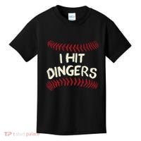 I Hit Dingers Baseball Softball Kids T-Shirt thumb 0