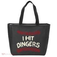 I Hit Dingers Baseball Softball Tote Bag thumb 0