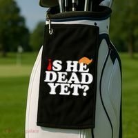 Is He Dead Yet 2025 Golf Towel thumb 2