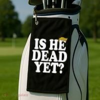 Is He Dead Yet Bold Golf Towel thumb 2