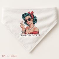 Is He Dead Yet Anti Racism USA-Made Doggie Bandana thumb 0