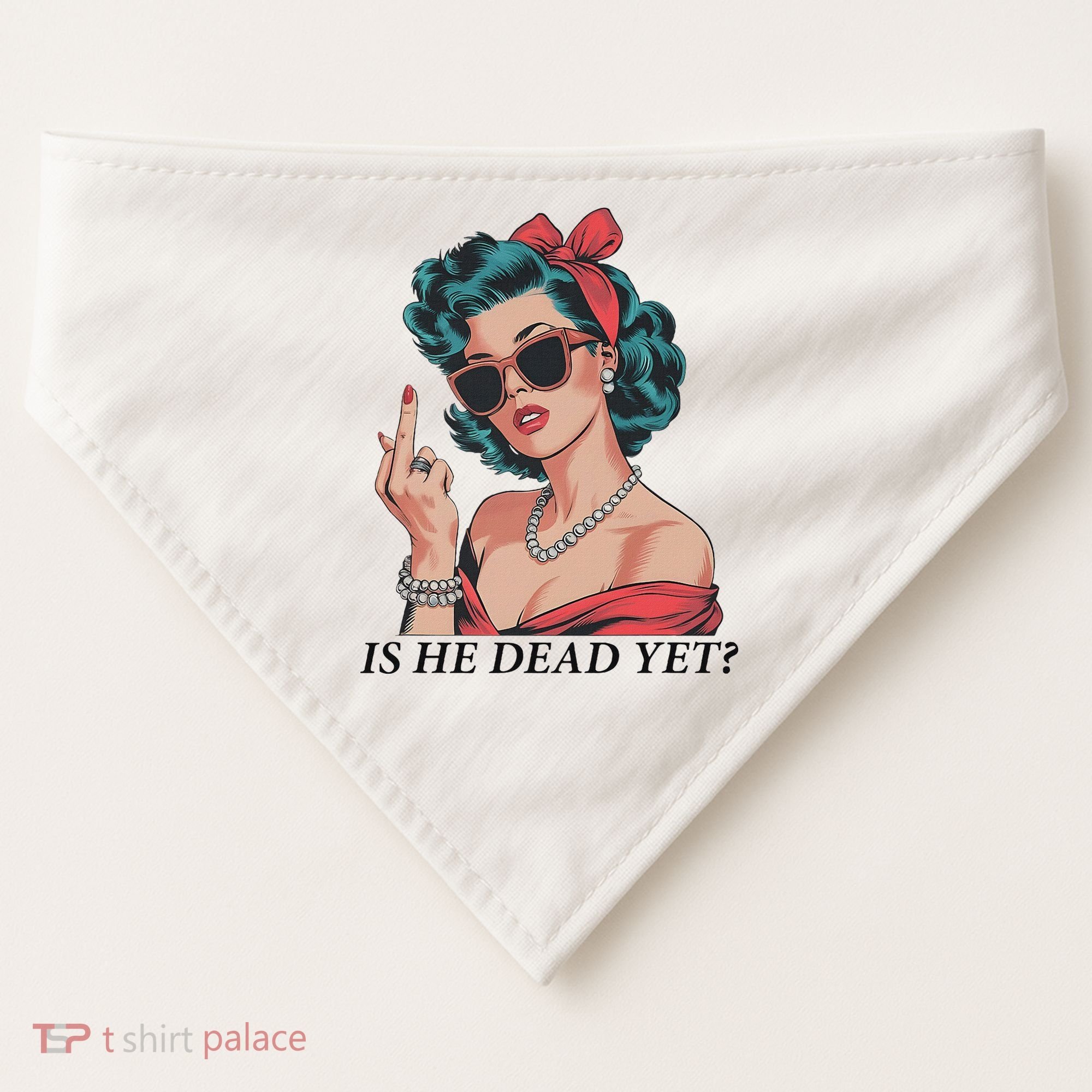 Is He Dead Yet Anti Racism USA-Made Doggie Bandana