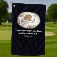 I Have Done That Said Toad And He Crossed Out Wake Up Golf Towel thumb 1