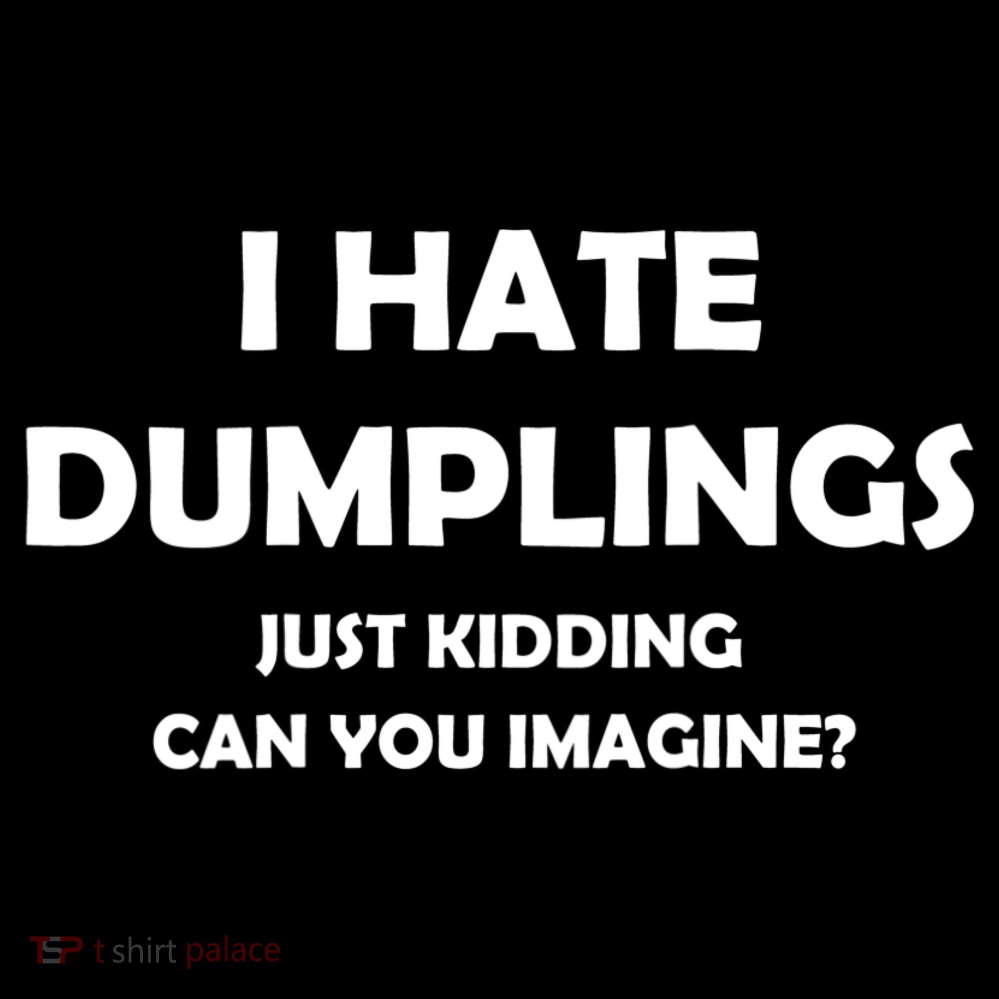 I HATE DUMPLINGS JUST KIDDING FUNNY Women's Hoodie