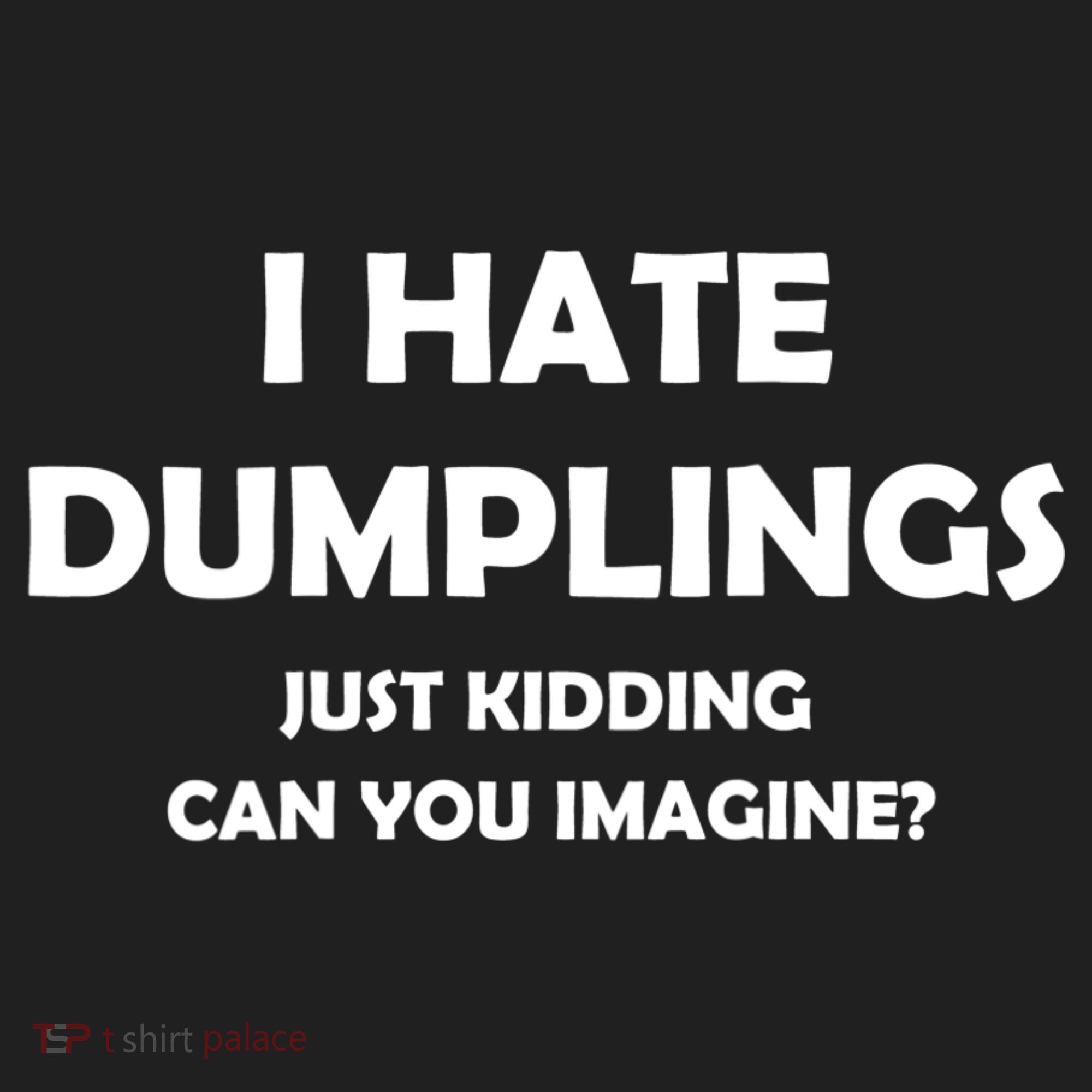 I HATE DUMPLINGS JUST KIDDING FUNNY Hat