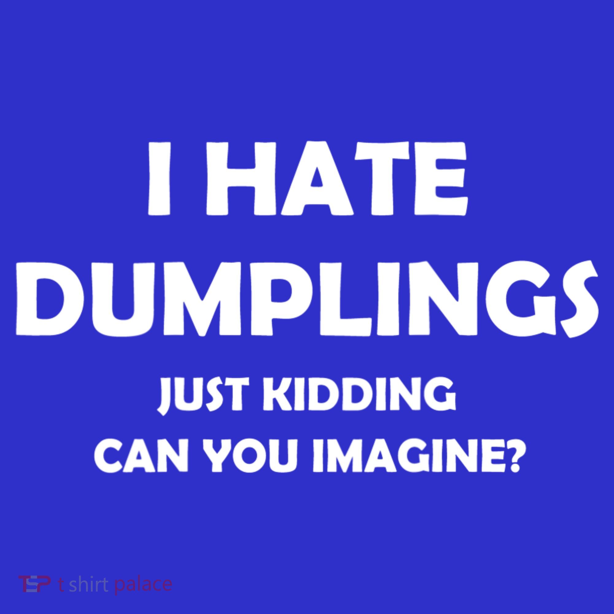 I HATE DUMPLINGS JUST KIDDING FUNNY Tumbler