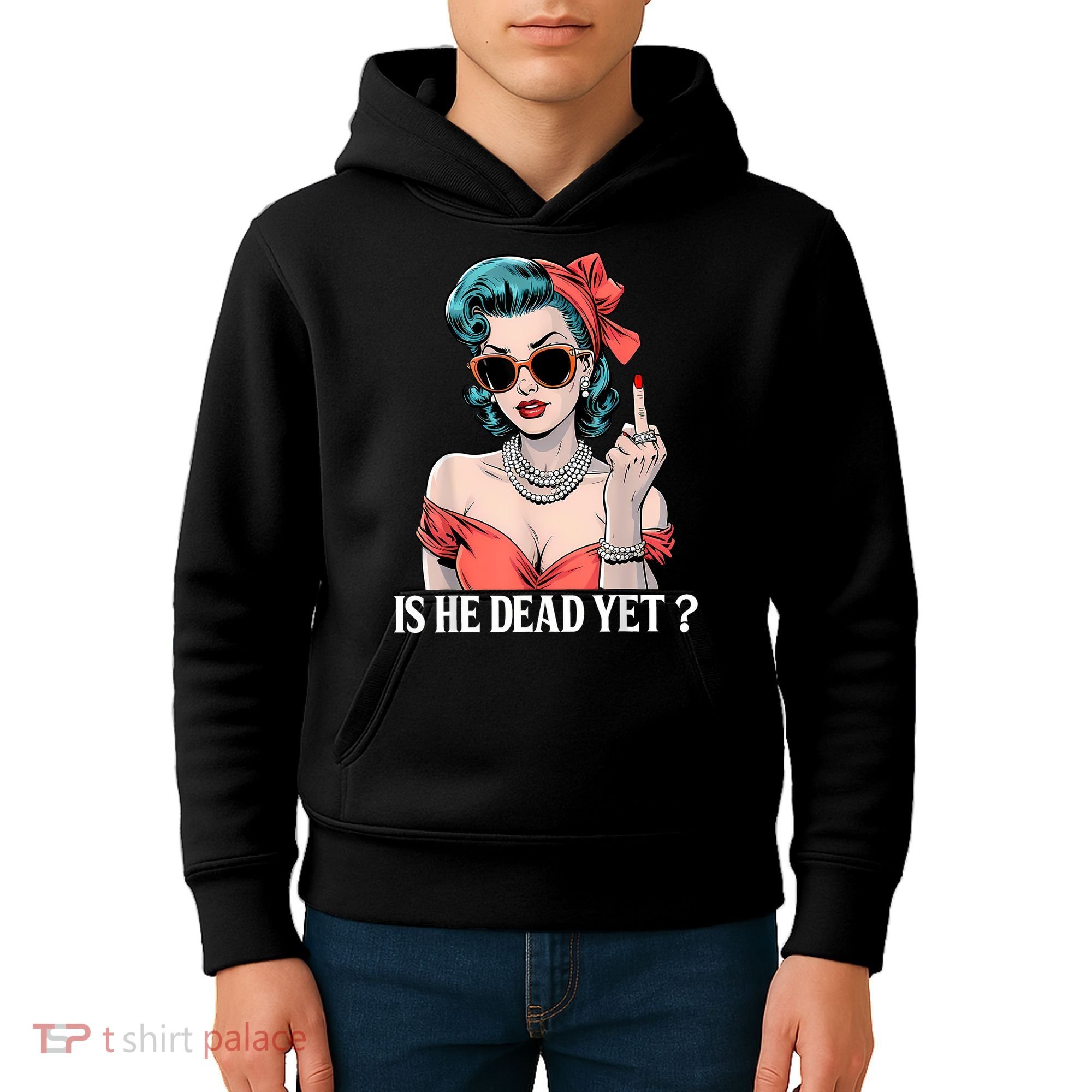 Is He Dead Yet Kids Hoodie