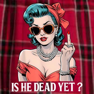 Is He Dead Yet Women's Flannel Plaid Pajama Pants