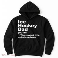 Ice Hockey Dad Definition Funny Sports Gift Fathers Day Hoodie thumb 0