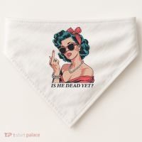 Is He Dead Yet USA-Made Doggie Bandana thumb 0