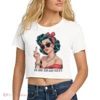 Is He Dead Yet Women's Crop Top Tee thumb 2