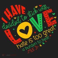 I Have Decided To Stick With Love Mlk Black History Month Women's Sweatshirt thumb 2