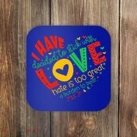 I Have Decided To Stick With Love Mlk Black History Month Coaster thumb 0