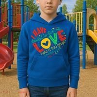 I Have Decided To Stick With Love Mlk Black History Month Kids Hoodie thumb 2