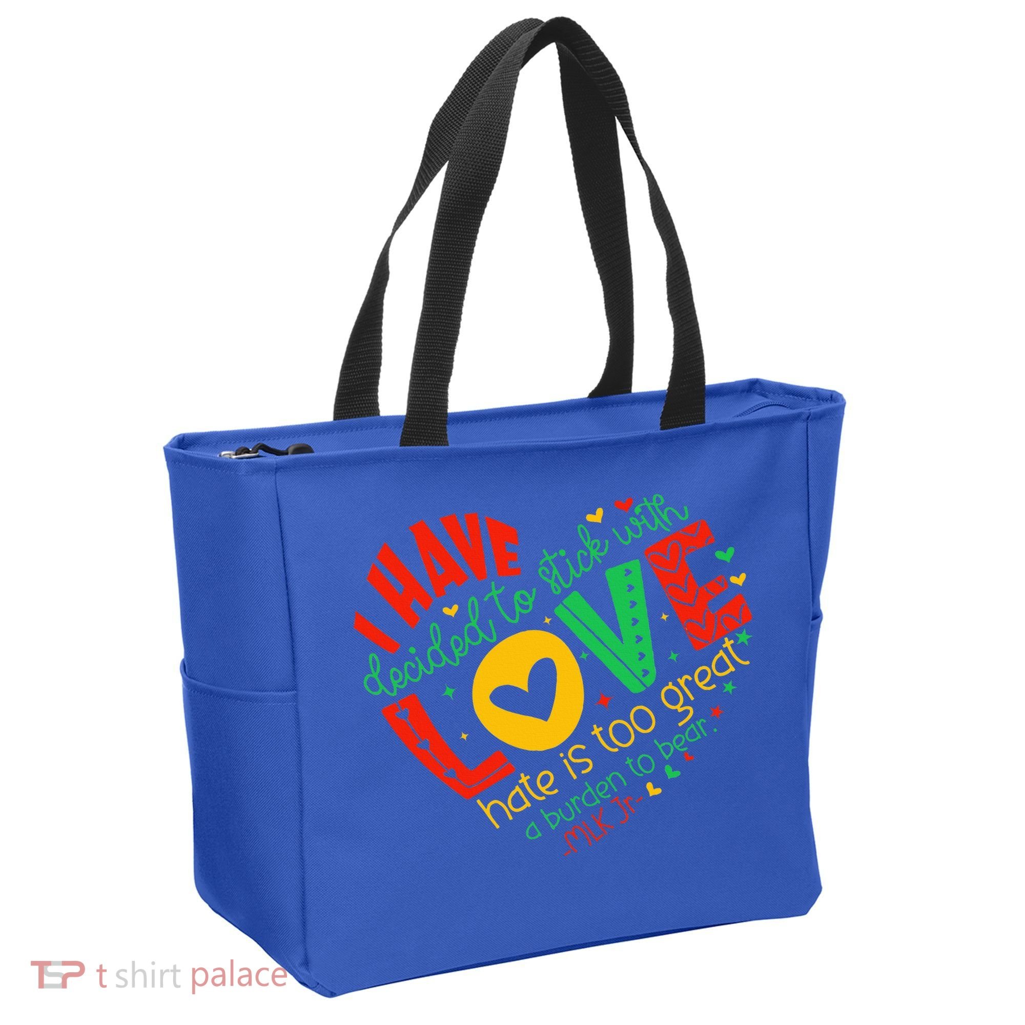 I Have Decided To Stick With Love Mlk Black History Month Tote Bag