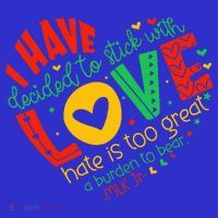 I Have Decided To Stick With Love Mlk Black History Month Tote Bag thumb 4