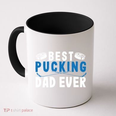 Ice Hockey Dad Best Pucking Dad Gift Coffee Mug