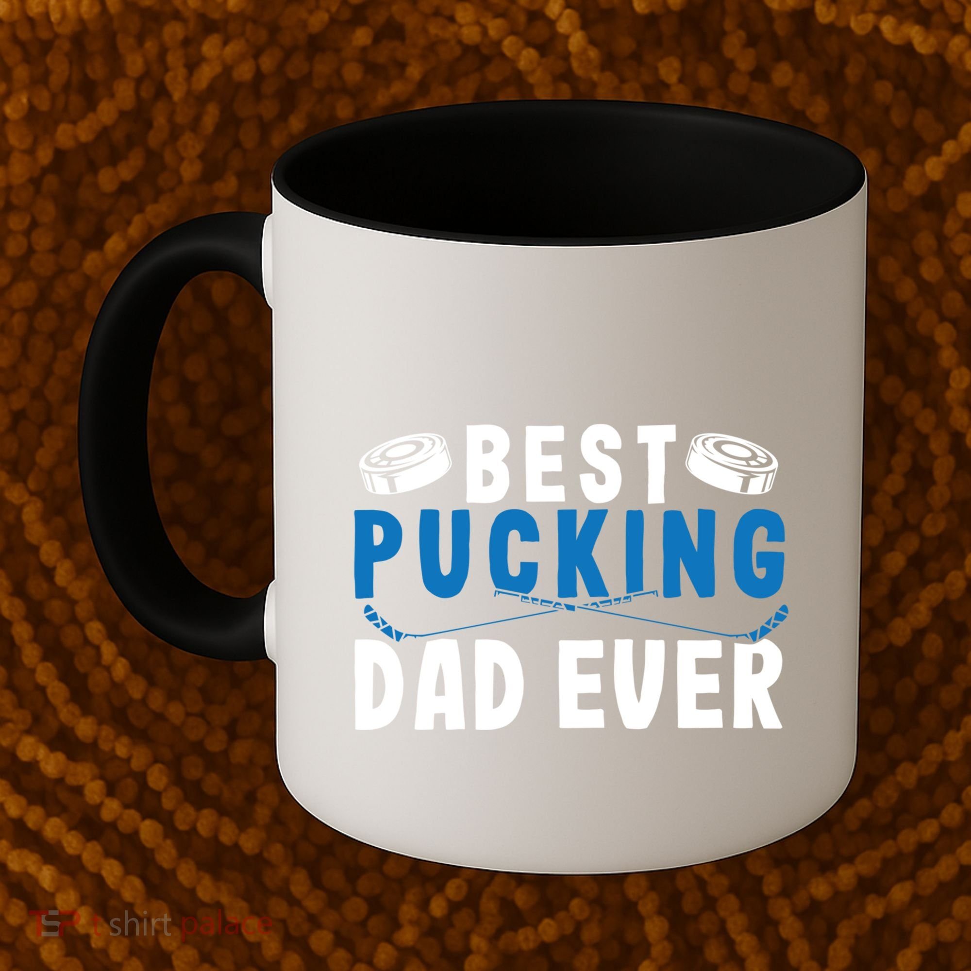 Ice Hockey Dad Best Pucking Dad Gift Coffee Mug
