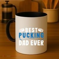 Ice Hockey Dad Best Pucking Dad Gift Coffee Mug thumb 4
