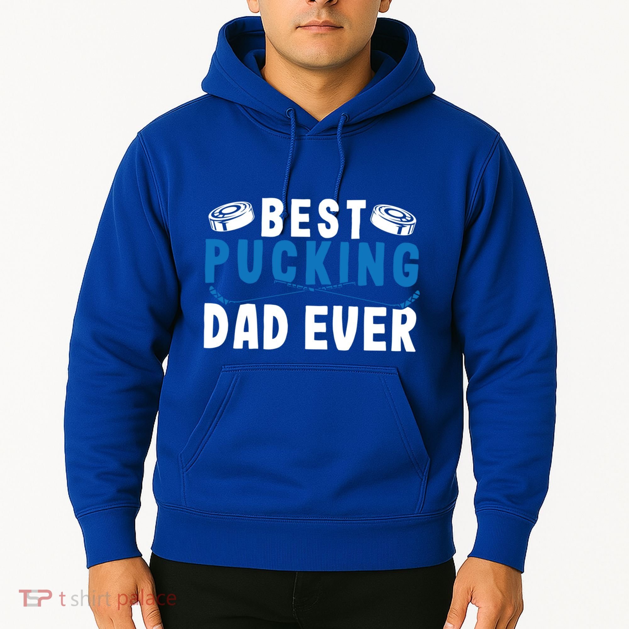Ice Hockey Dad Best Pucking Dad Gift Hoodie
