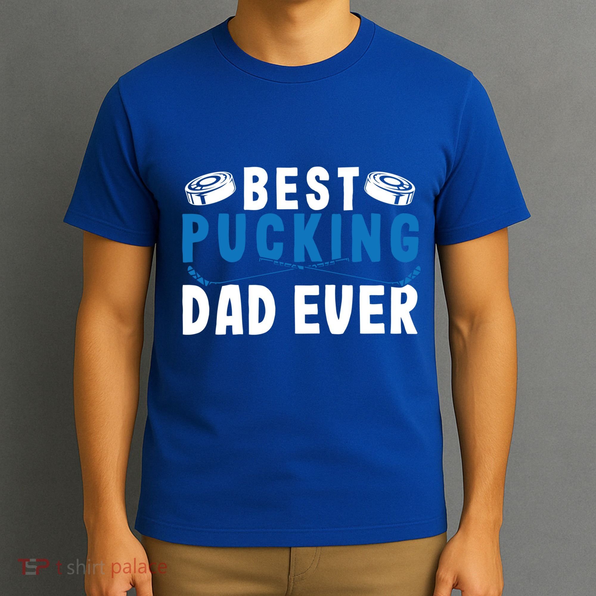 Ice Hockey Dad Best Pucking Dad Gift T-Shirt