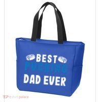 Ice Hockey Dad Best Pucking Dad Gift Tote Bag thumb 3