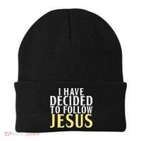 I have decided to follow Jesus God Religious Beanie thumb 0