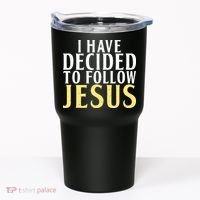 I have decided to follow Jesus God Religious Tumbler thumb 0