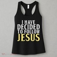 I have decided to follow Jesus God Religious Women's Tank Top thumb 3
