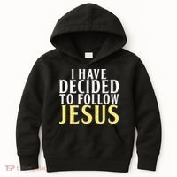 I have decided to follow Jesus God Religious Kids Hoodie thumb 0