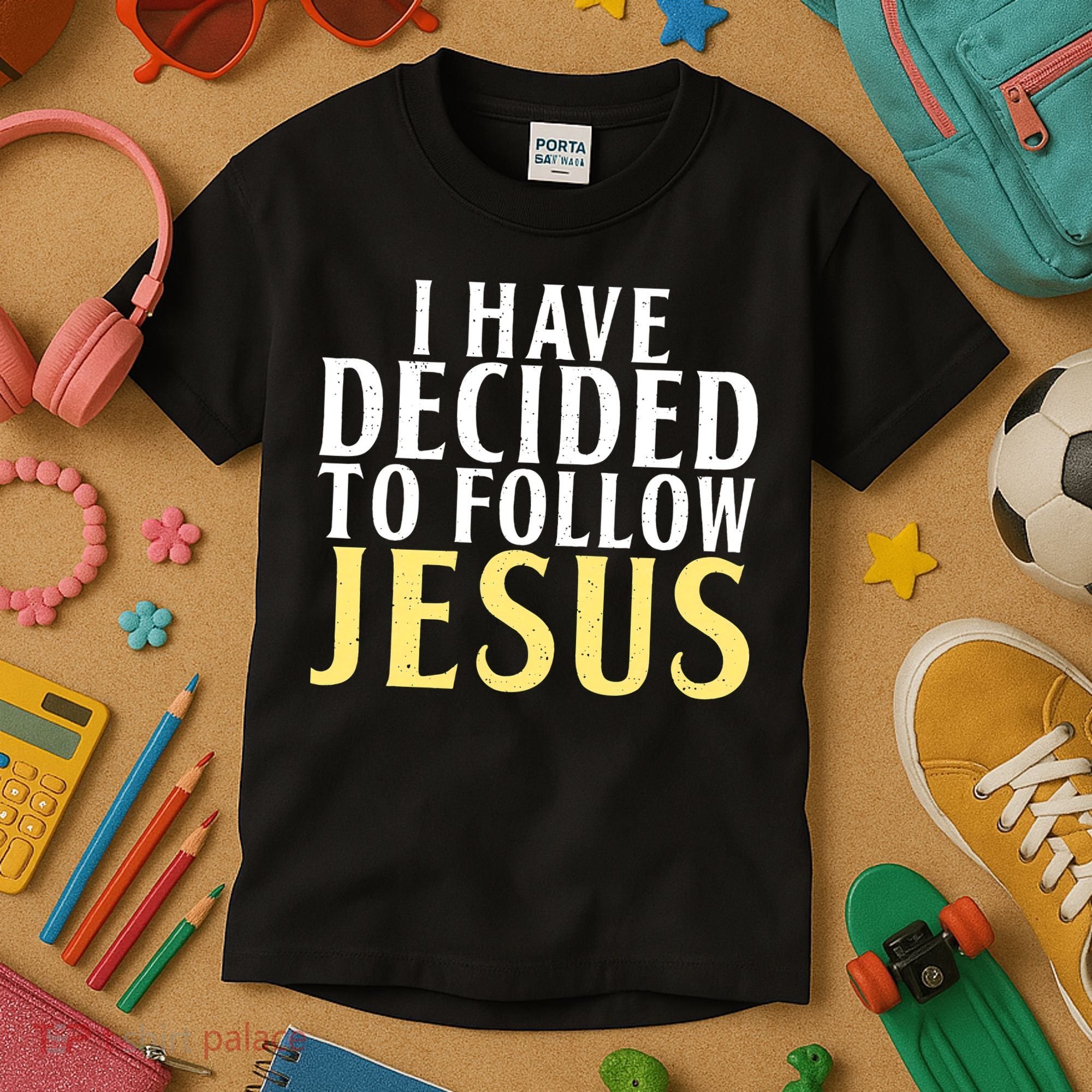I have decided to follow Jesus God Religious Kids T-Shirt