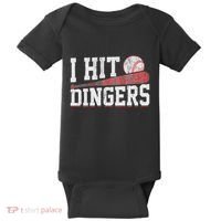 I Hit Dingers Baby Bodysuit thumb 0