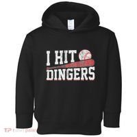 I Hit Dingers Toddler Hoodie thumb 0