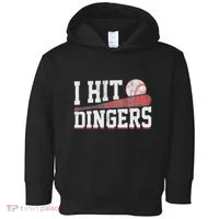 I Hit Dingers Toddler Hoodie thumb 0