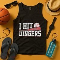 I Hit Dingers Tank Top thumb 4