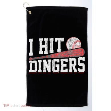I Hit Dingers Golf Towel