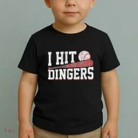 I Hit Dingers Toddler T-Shirt thumb 2