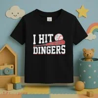 I Hit Dingers Toddler T-Shirt thumb 3