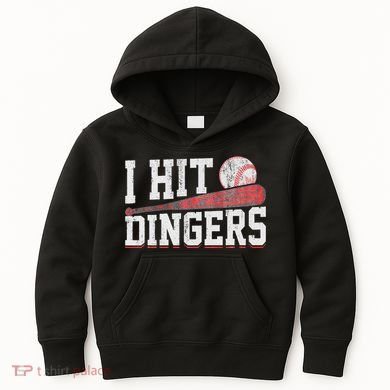 I Hit Dingers Kids Hoodie