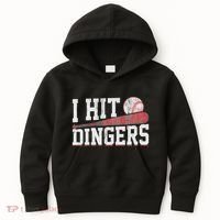 I Hit Dingers Kids Hoodie thumb 0
