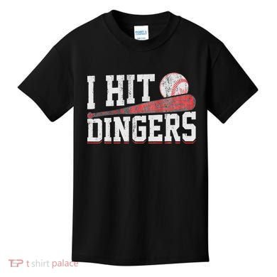 I Hit Dingers Kids T-Shirt
