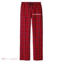 Is He Dead Yet Vintage Men's Flannel Plaid Pajama Pants thumb 0