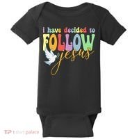 I Have Decided To Follow Jesus No Turning Back Baby Bodysuit thumb 0