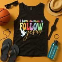 I Have Decided To Follow Jesus No Turning Back Tank Top thumb 4