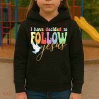 I Have Decided To Follow Jesus No Turning Back Kids Hoodie thumb 3
