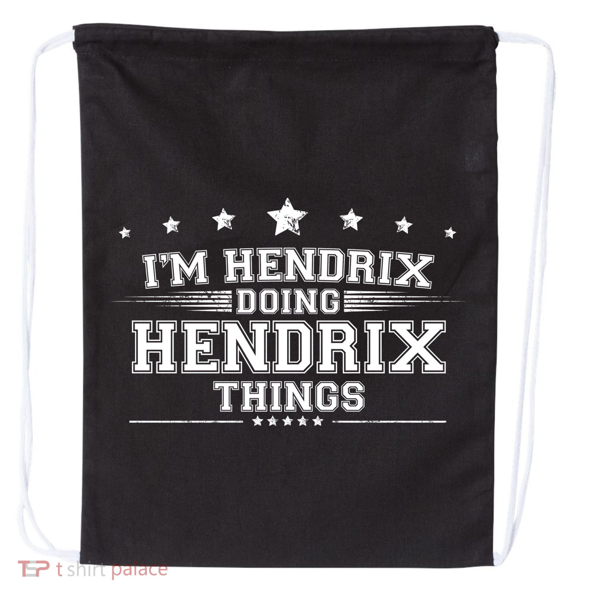 Im Hendrix Doing Hendrix Things Drawstring Bag
