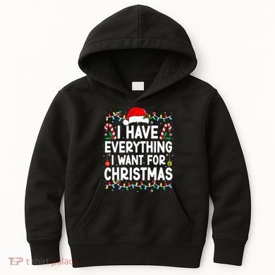 I Have Everything I Want For Christmas Kids Hoodie