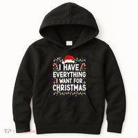 I Have Everything I Want For Christmas Kids Hoodie thumb 0