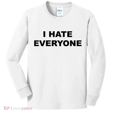 I Hate Everyone Kids Long Sleeve Shirt