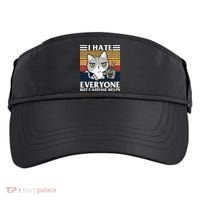 I Hate Everyone But Caffeine Helps Funny Cat Adult Drive Performance Visor thumb 0